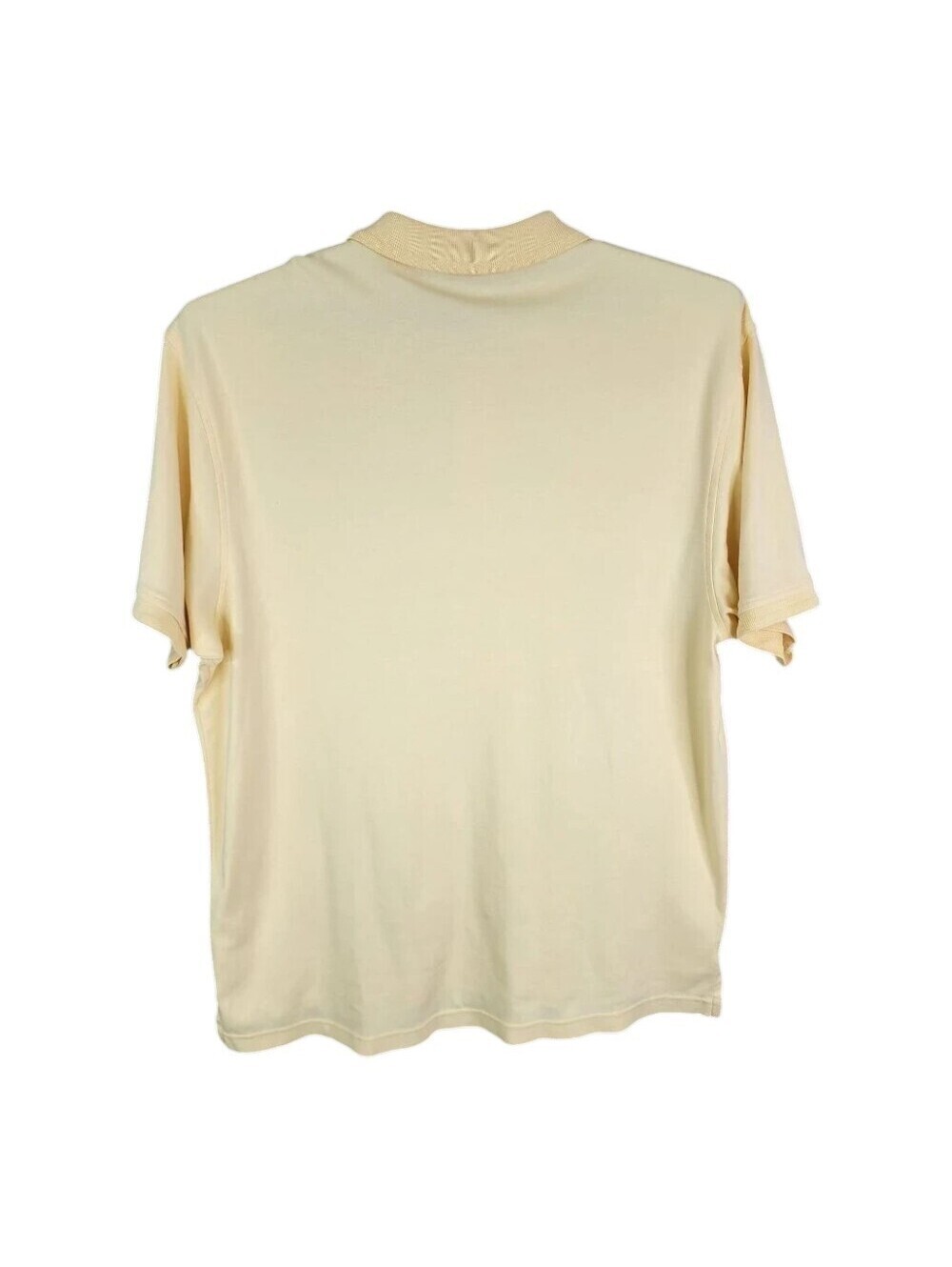 Jos A Bank Men's MED Traveler Polo Shirt Pale Yellow Cotton - Picture 5 of 7